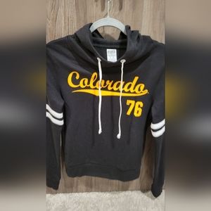 Pink Victoria Secret's Colorado Pullover Hoodie Black Color XS